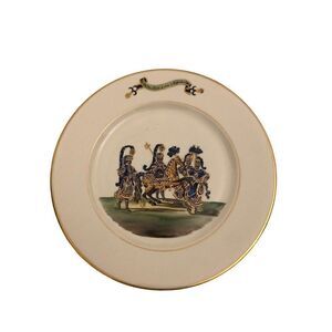 Vintage Black Starr & Frost Gorham Porcelain Plate 10.5”
